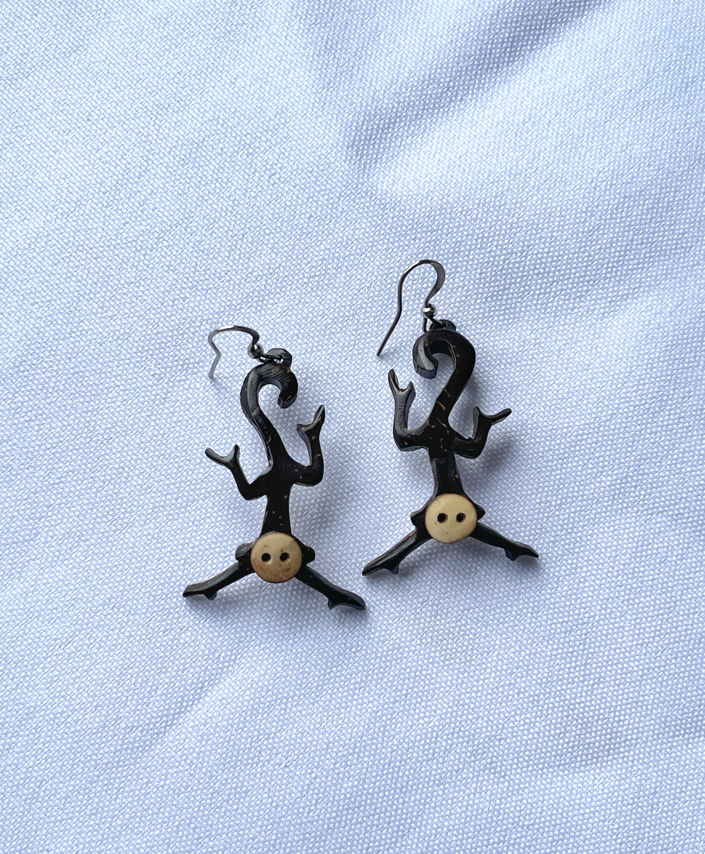 Aretes de coco mono