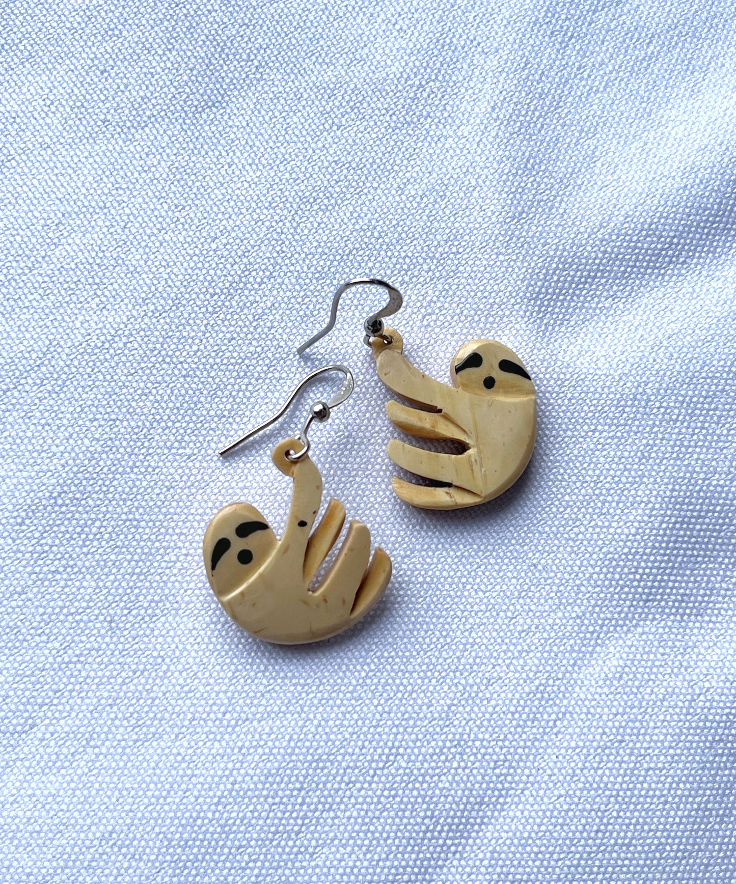 Aretes de coco perezoso