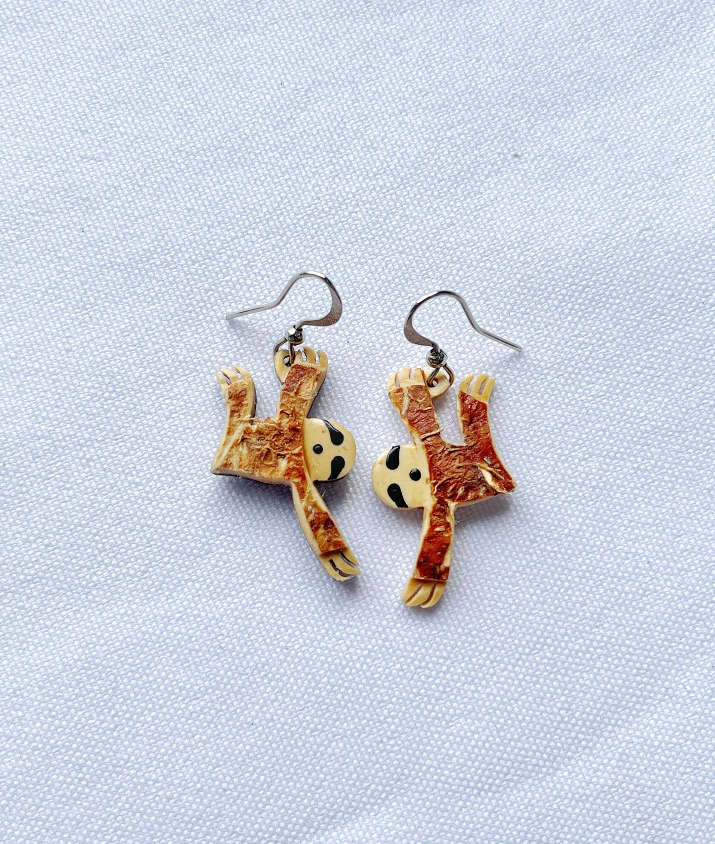 Aretes de coco perezoso
