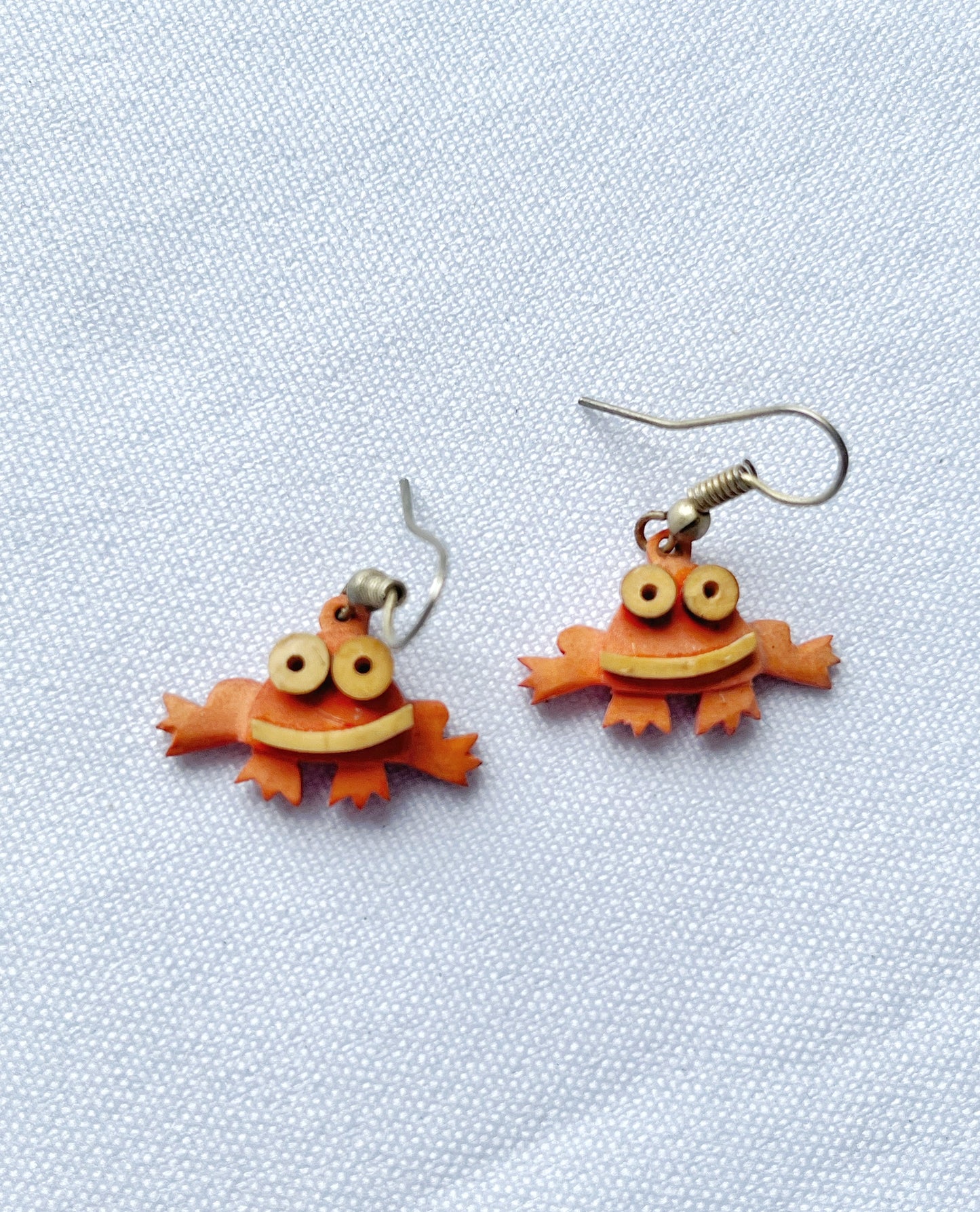 Aretes de coco sapos