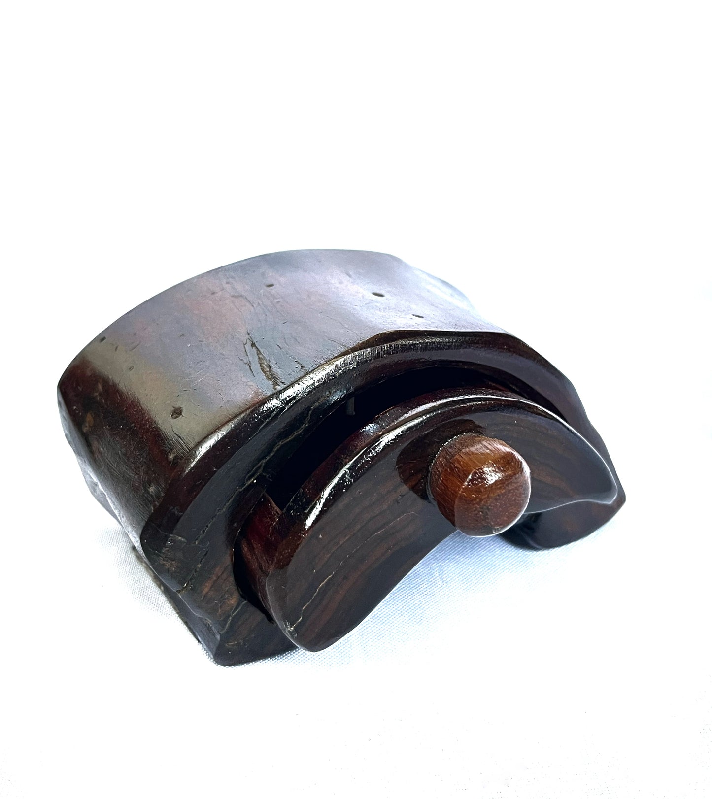 Joyero tipo gavetero tinte oscuro