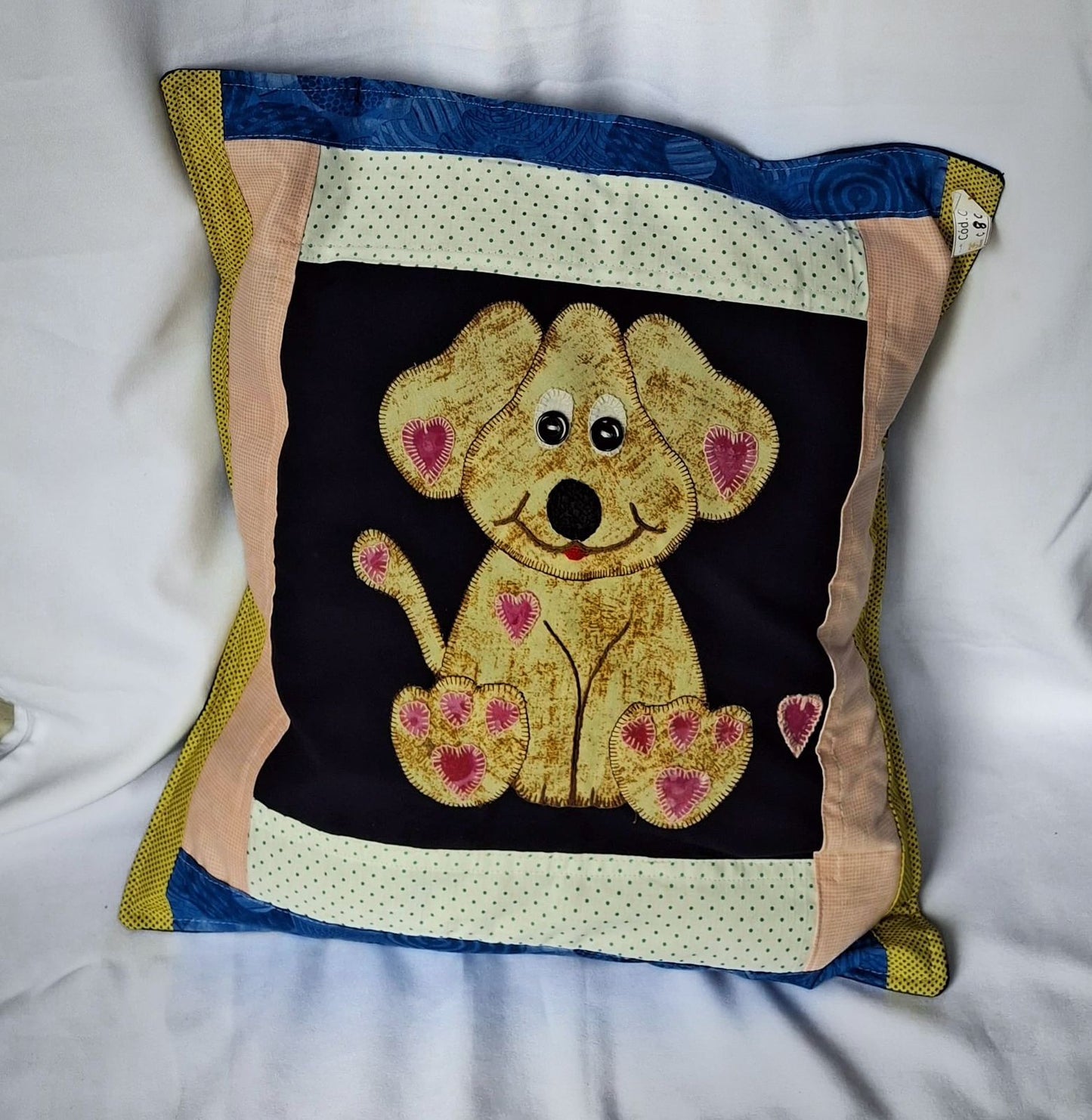 Forros Almohadón Quilting Perrito