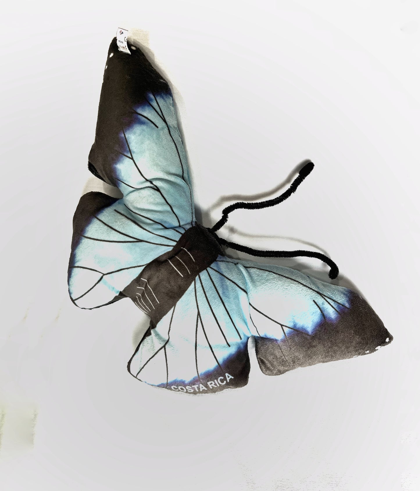 Mariposa de peluche morpho