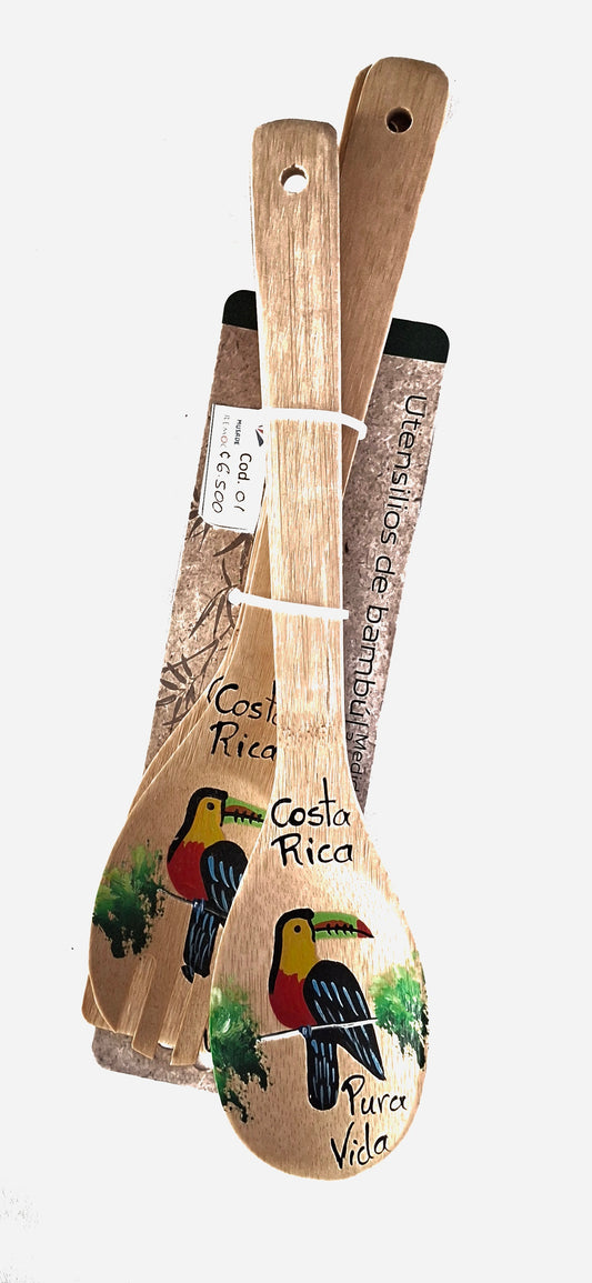 Set de cucharas de madera de tucán
