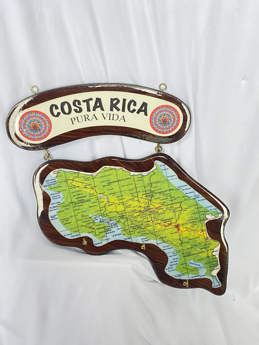 Porta llave mapa