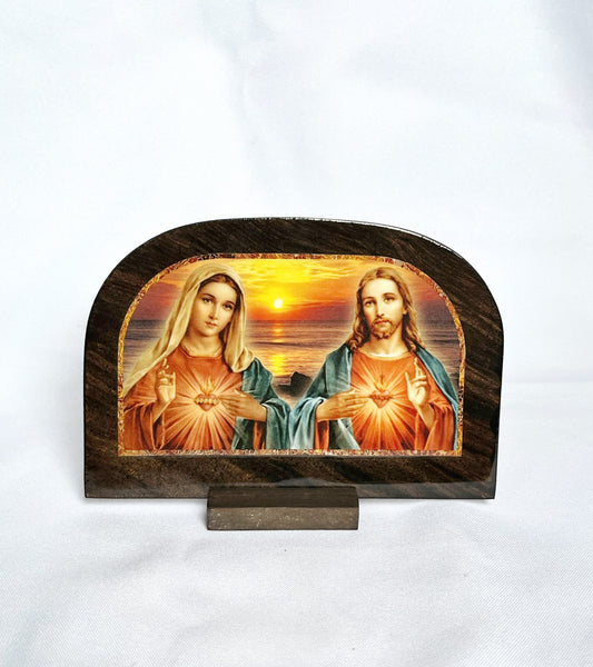 Imagen Corazón de Jesús y María