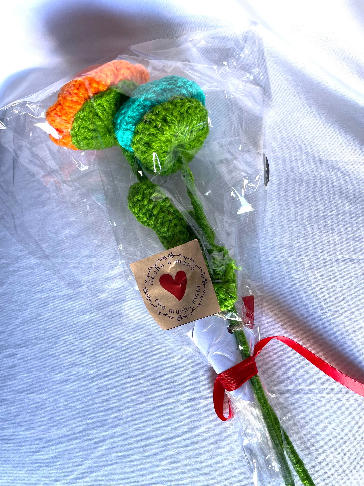 Rosa elaborada en crochet