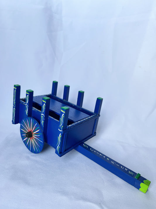 Carreta mediana azul