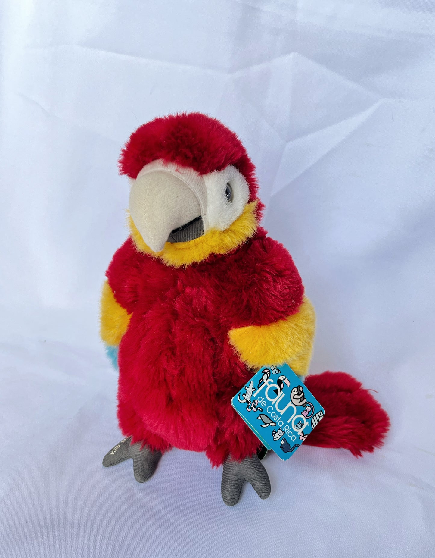 Lapa roja de peluche
