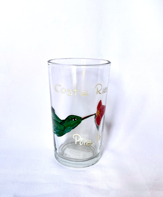 Vaso de vidrio decoración