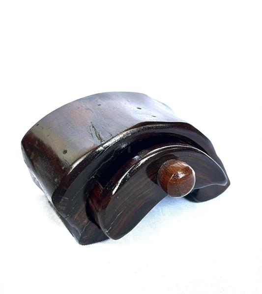 Joyero tipo gavetero tinte oscuro