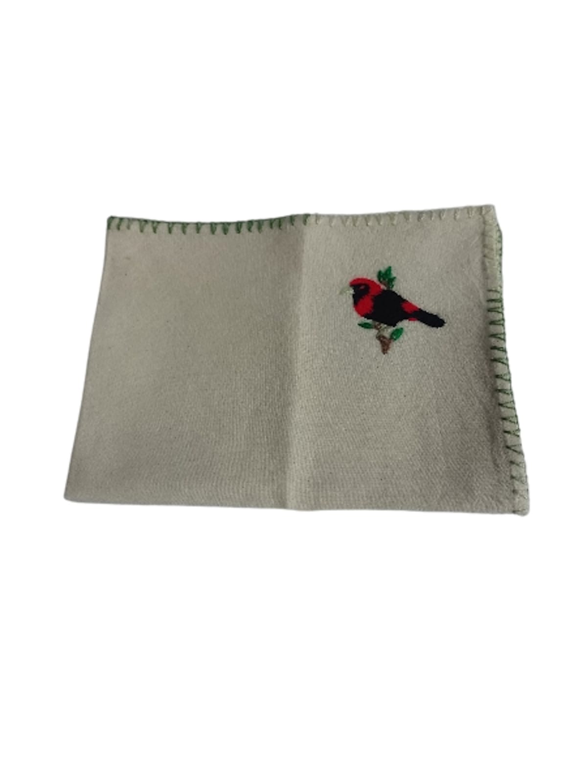 Mantel de manta de pájaro rojo y negro