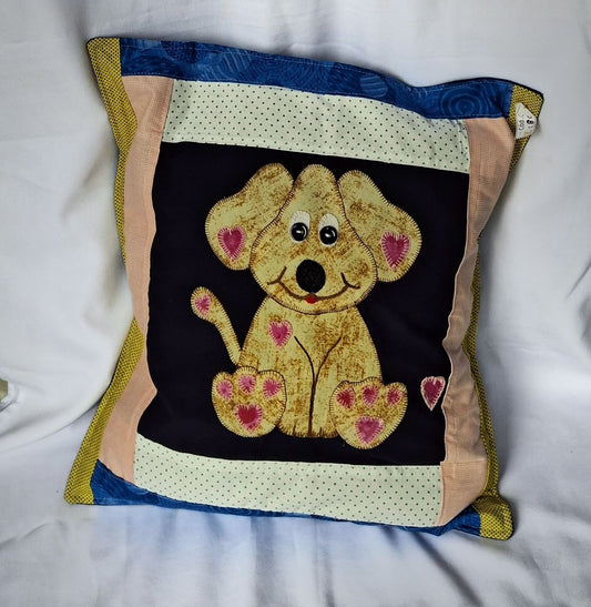 Forros Almohadón Quilting Perrito